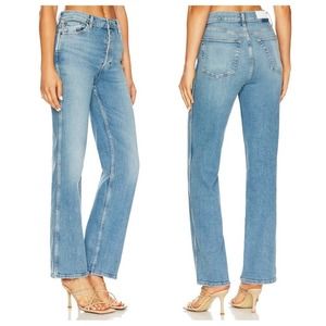 re/done - originals 90’s high rise loose jeans whiskering fading revolve